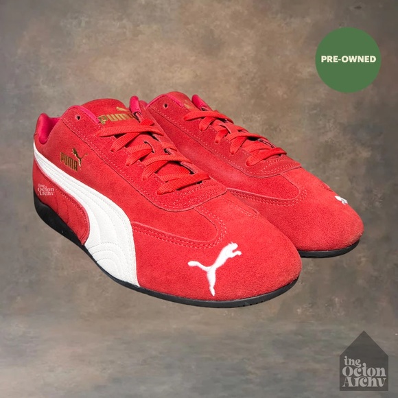 Men Size 11 Puma Speedcat OG 2024 'Red White' 398846-02 Pre-Owned
